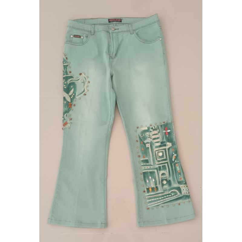  SALE AKHIR TAHUN  celana jeans style cutbray wanita