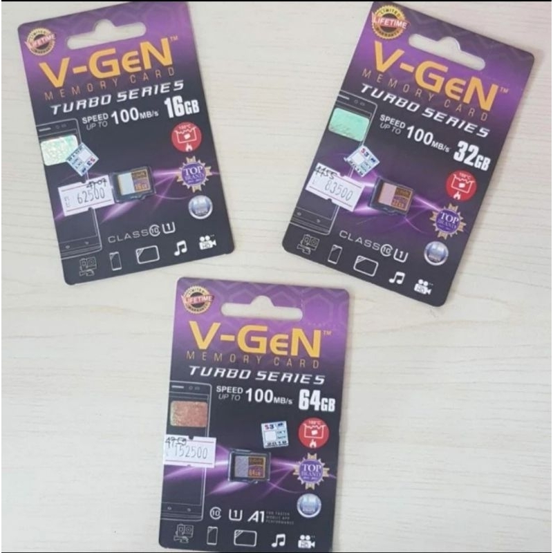 KARTU MEMORY TURBO MEMORY CARD MICRO SD V-GEN ORIGINAL 16gb/32gb/64gb