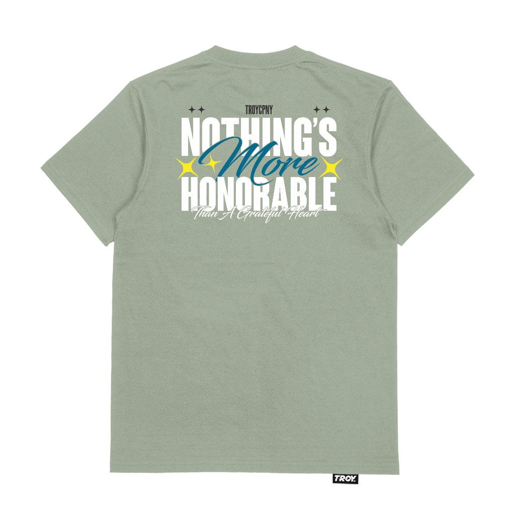 Troy Company T-shirt Sage Green Honorable - Kaos Lengan Pendek Kaos Hijau Sage MTD 2755
