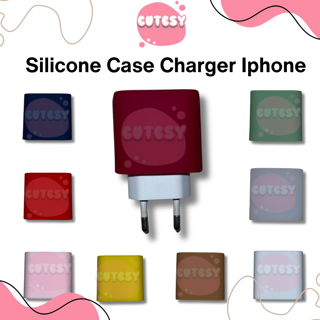 Softcase Silicone Adapter Charger iphone 20w / Pelindung Charger Iphone 20w