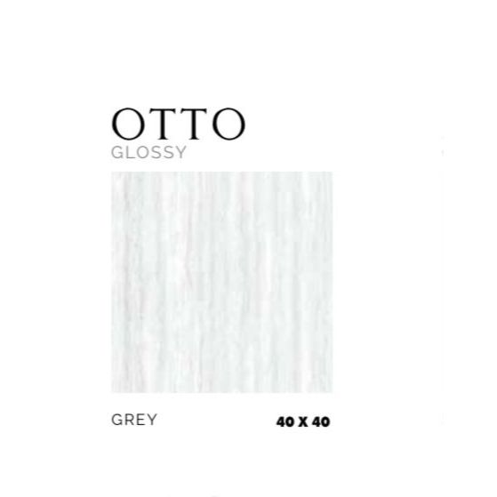 ASIA TILE FLOOR TILE OTTO GLOSSY GREY 40X40