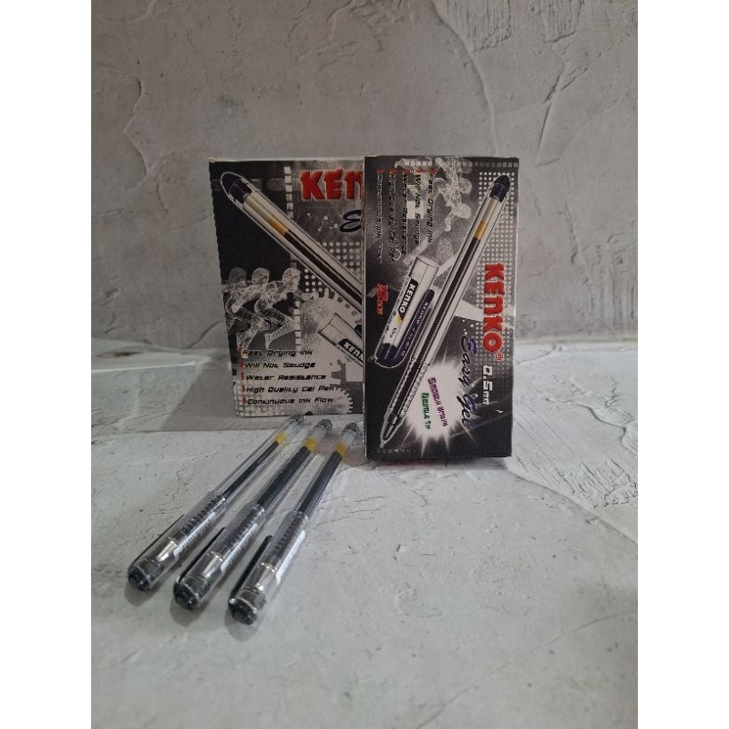 

RB (12 Pcs) Pen Kenko Easy Gel 0.5mm Warna Solid