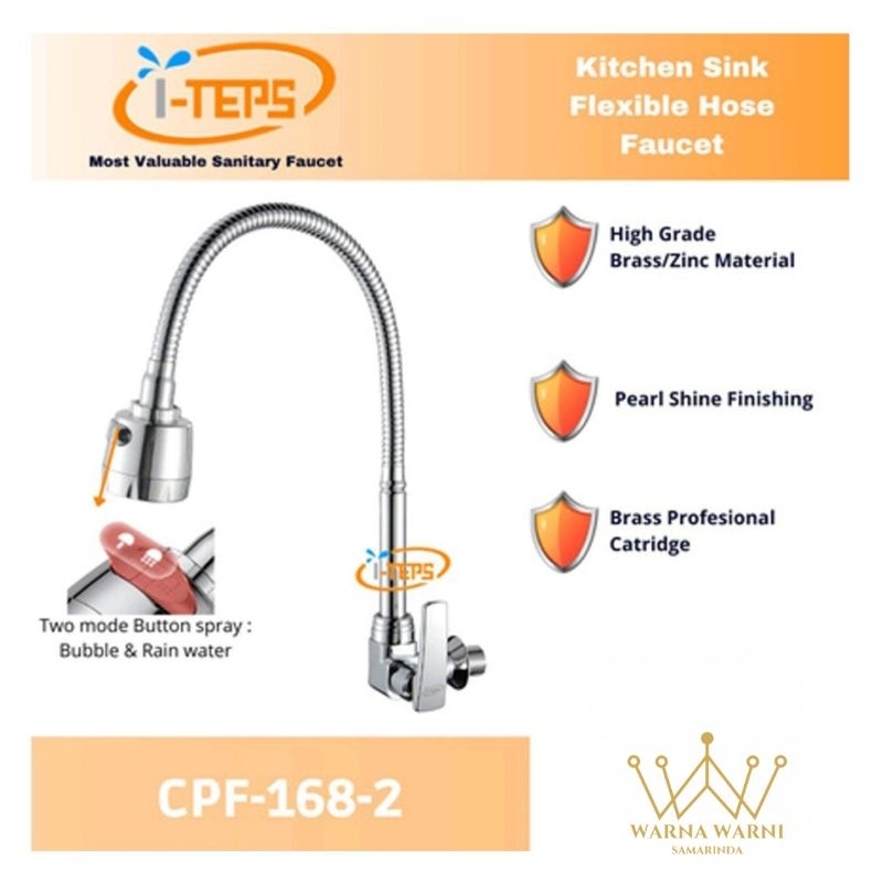 Kran Bak Cuci Piring Tembok i-TEPS CPF-168-1 & CPF-168-2 Fleksibel