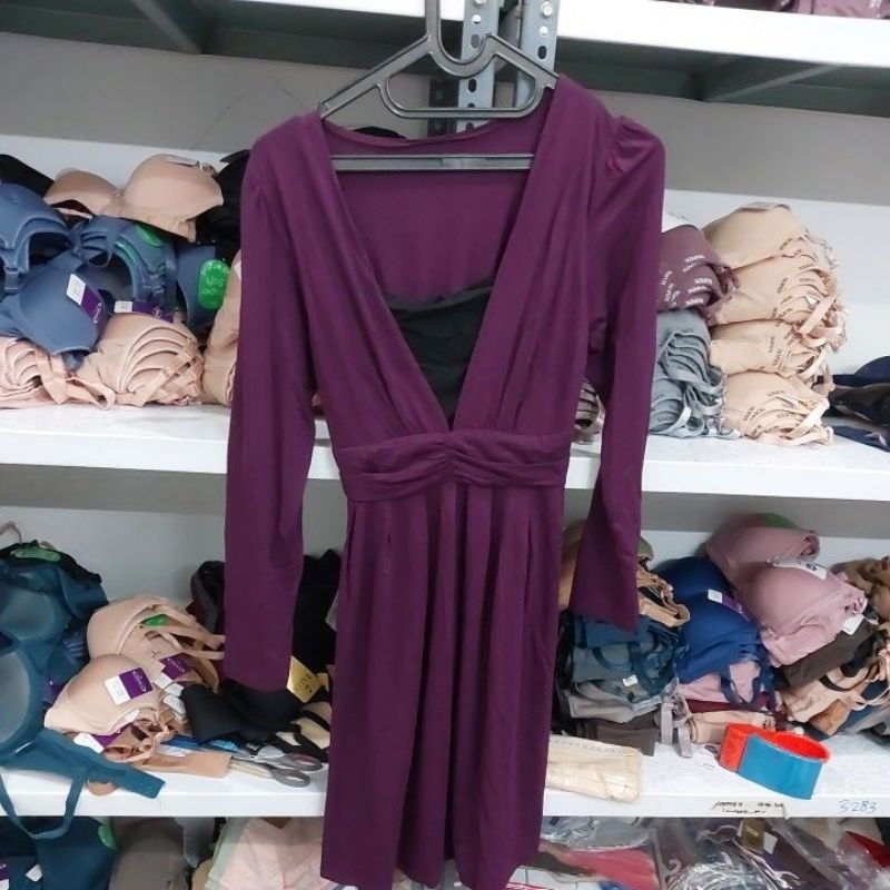 Mini Dress sexy lengan panjang wanita Gaya Korea