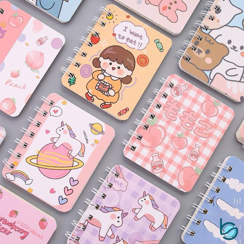 

Buku Catatan Kecil Ukuran A7/Mini Notebook A7 Motif Lucu Buku Notobook Ring - clare