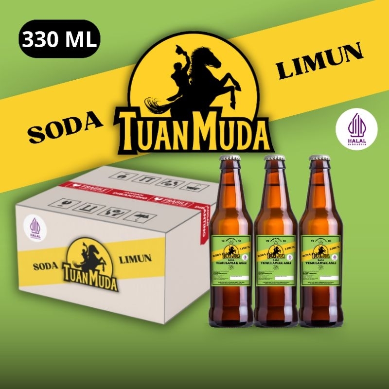 

Limun Tuan Muda Temulawak 24 botol | Minuman Soda Klasik Nostalgia 330ml halal termurah (Botol Kaca)