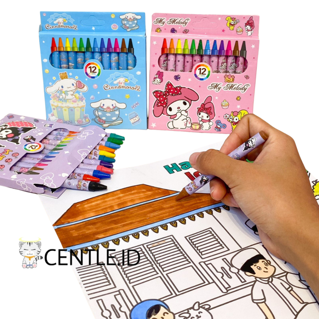 

CENTLE.ID CRAYON MINI SANRIO ISI 12 PCS YOYO-802 KR-1527 | ALAT MEWARNAI | ALAT MELUKIS | PERLENGKAPAN SEKOLAH