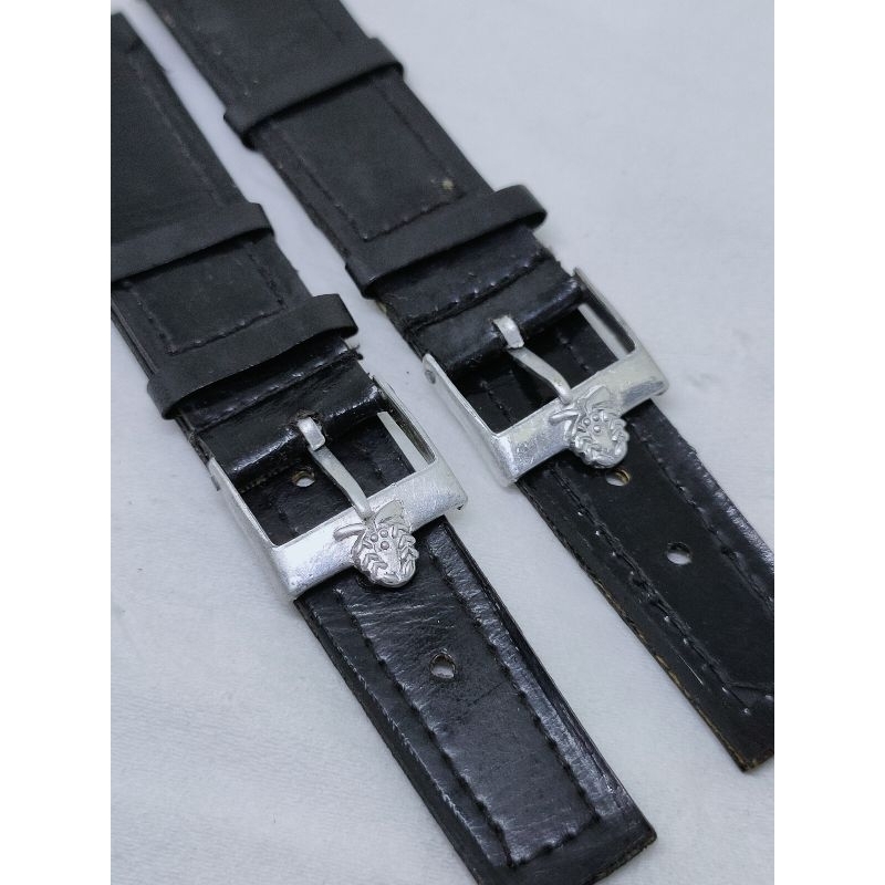 Titus buckle strap vintage NOS part arloji lawas jam tangan antik solvil et titus leatherstrap klasi
