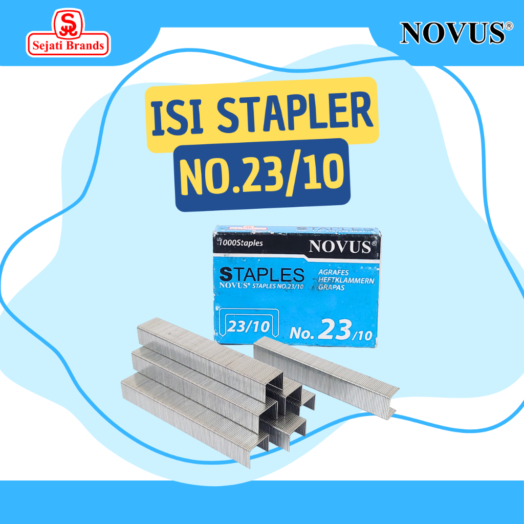 

Novus Isi Stapler Tembak 23/10/ Isi Staples 10 mm/ Isi Stapler Guntacker