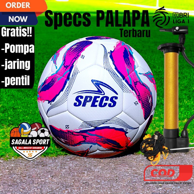 BOLA SEPAK SIZE-5 BRI LIGA1 INDONESIA PREMIUM PAKET LENGKAP GRATIS POMPA