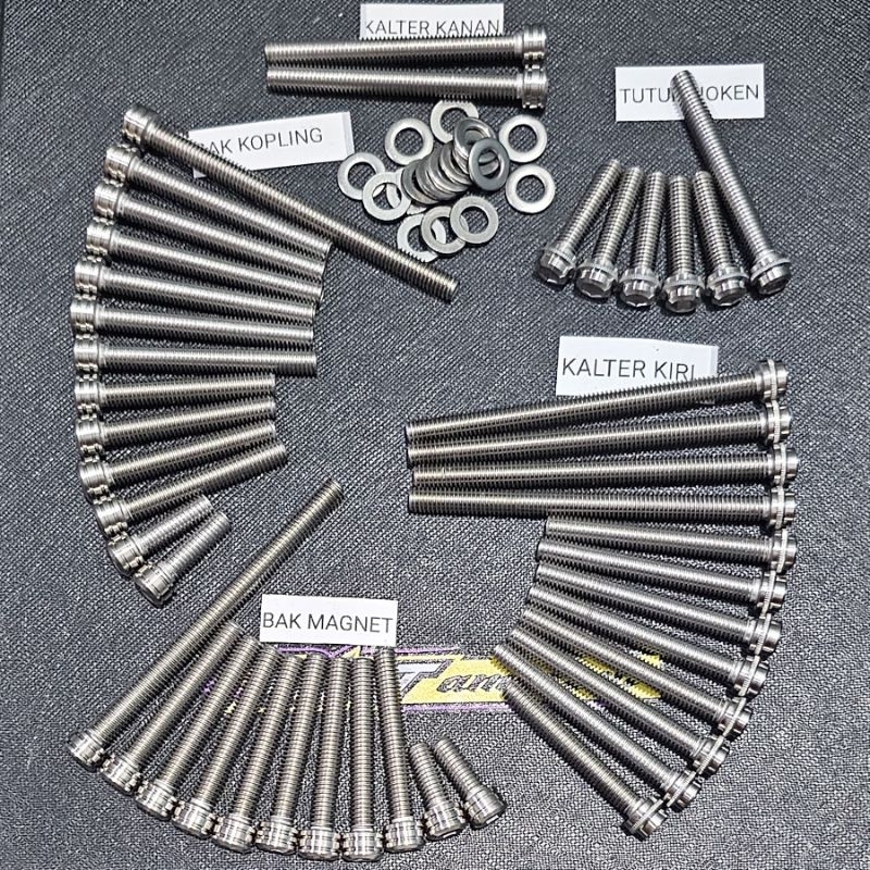 baut L stainless baut mesin stainless Vixion old Vixion New Jupiter MX baut bak kopling bak magnet J