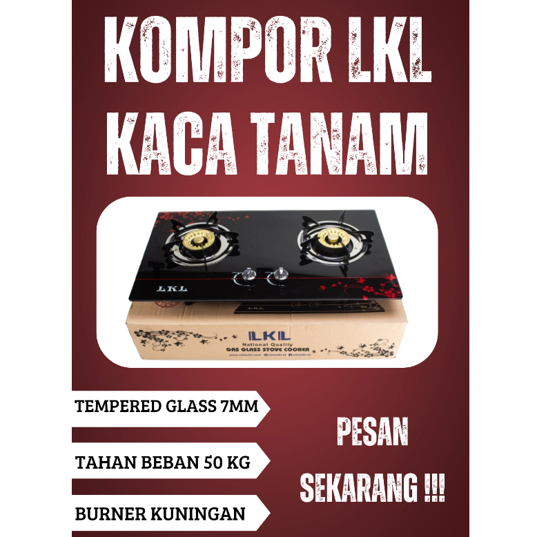 KOMPOR LKL KACA COR TANAM