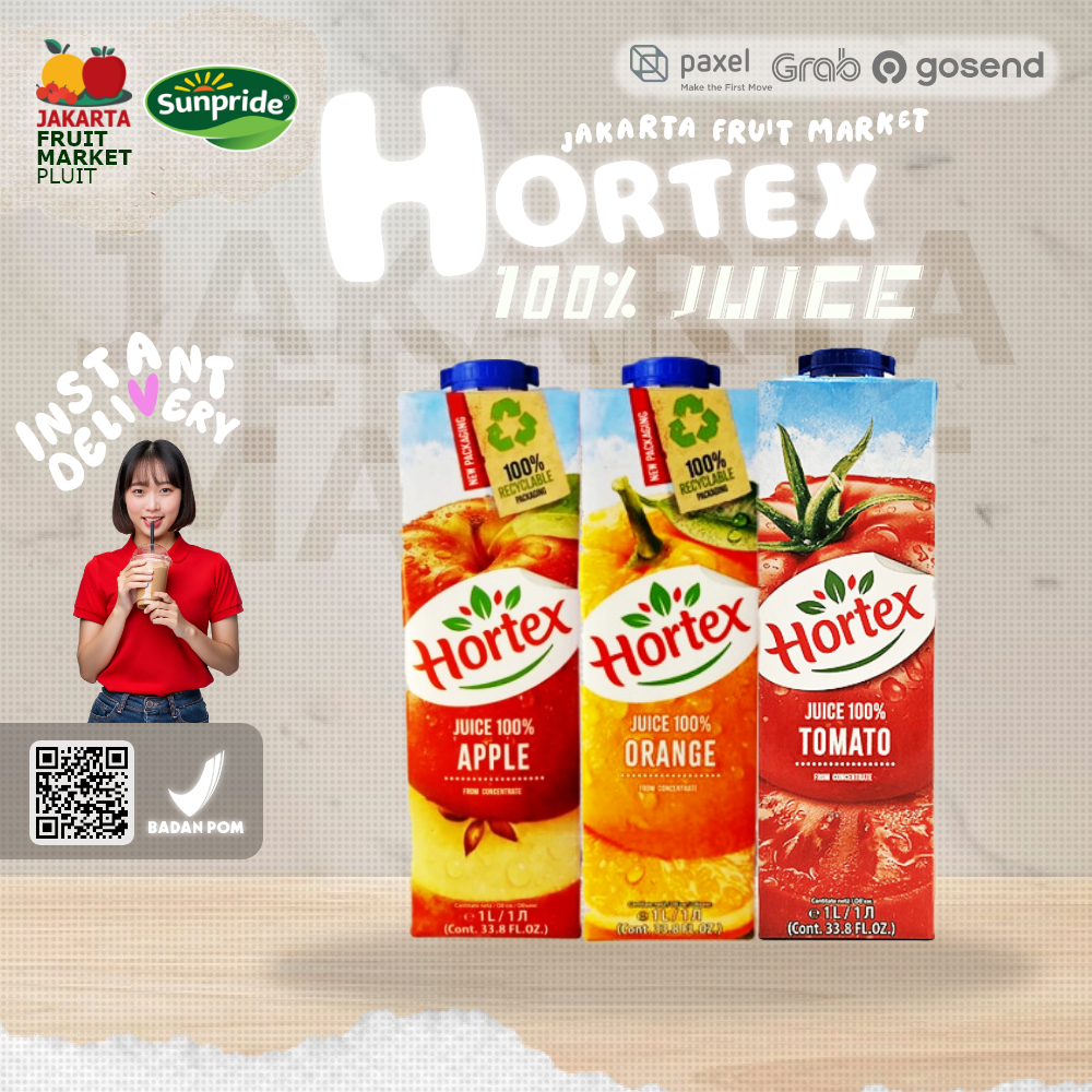 

HORTEX JUICE 100% JUICE APEL/JERUK/TOMAT