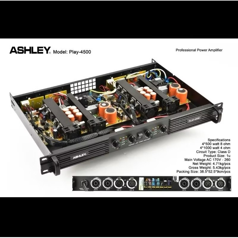 Power Ashley Play-4500 4 Channel ORIGINAL