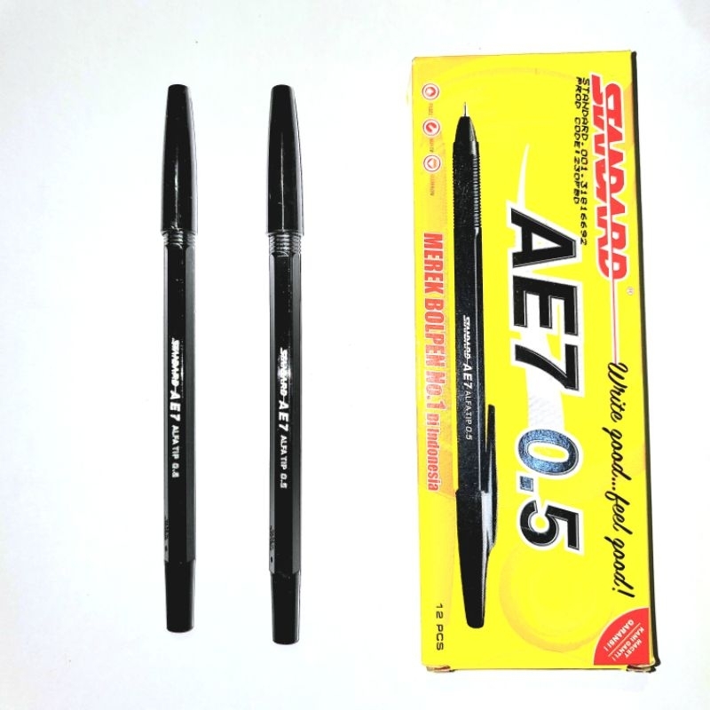 

Pulpen/Ballpoint Standart AE7 0.5 Hitam