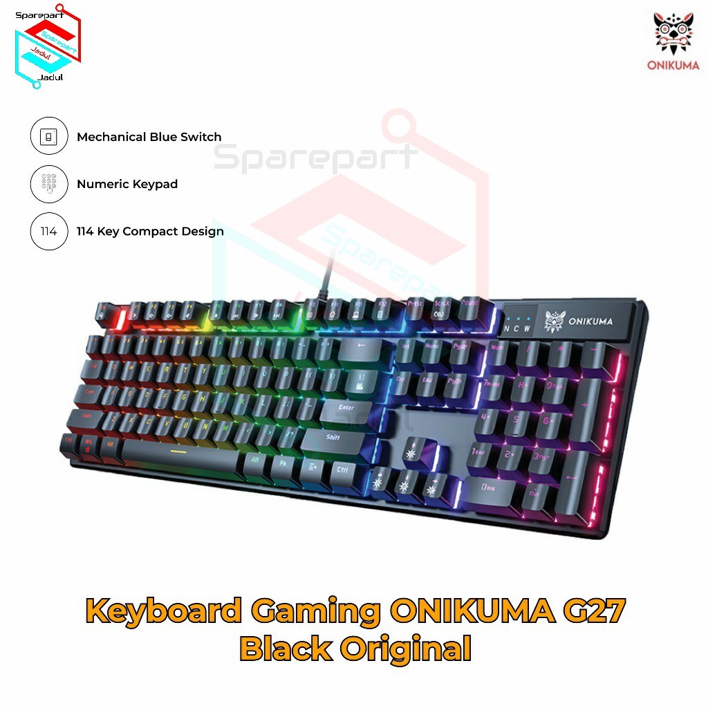 Keyboard ONIKUMA G27  Gaming Black Original 6972470560978