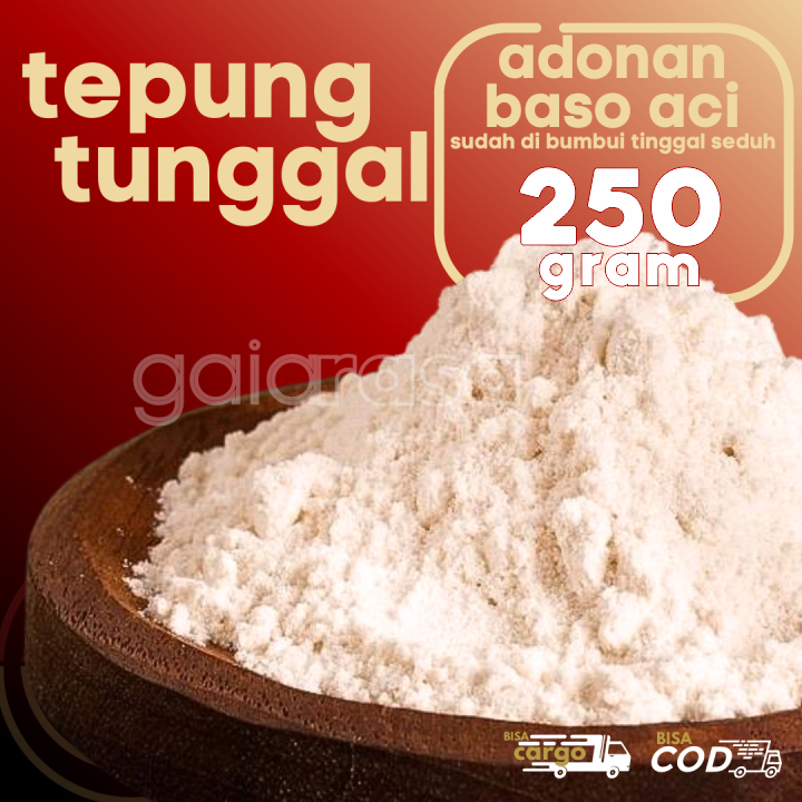 

Tepung untuk bahan membuat Cilok Pentol Baso Aci siap pakai 250g by GaiaRasa