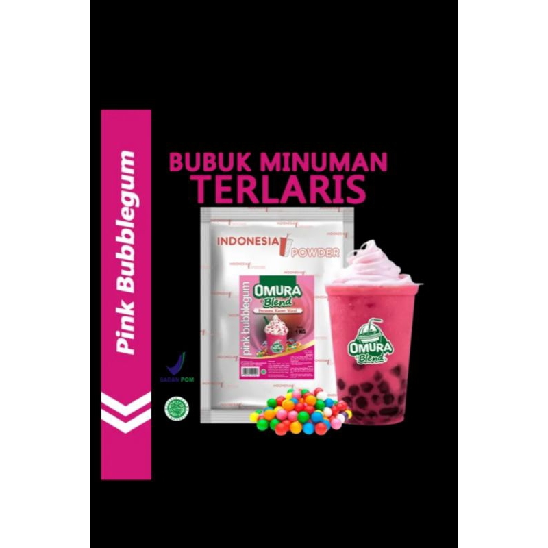 

Omura Blend Bubuk Minuman 1kg Rasa Pink Bubblegum
