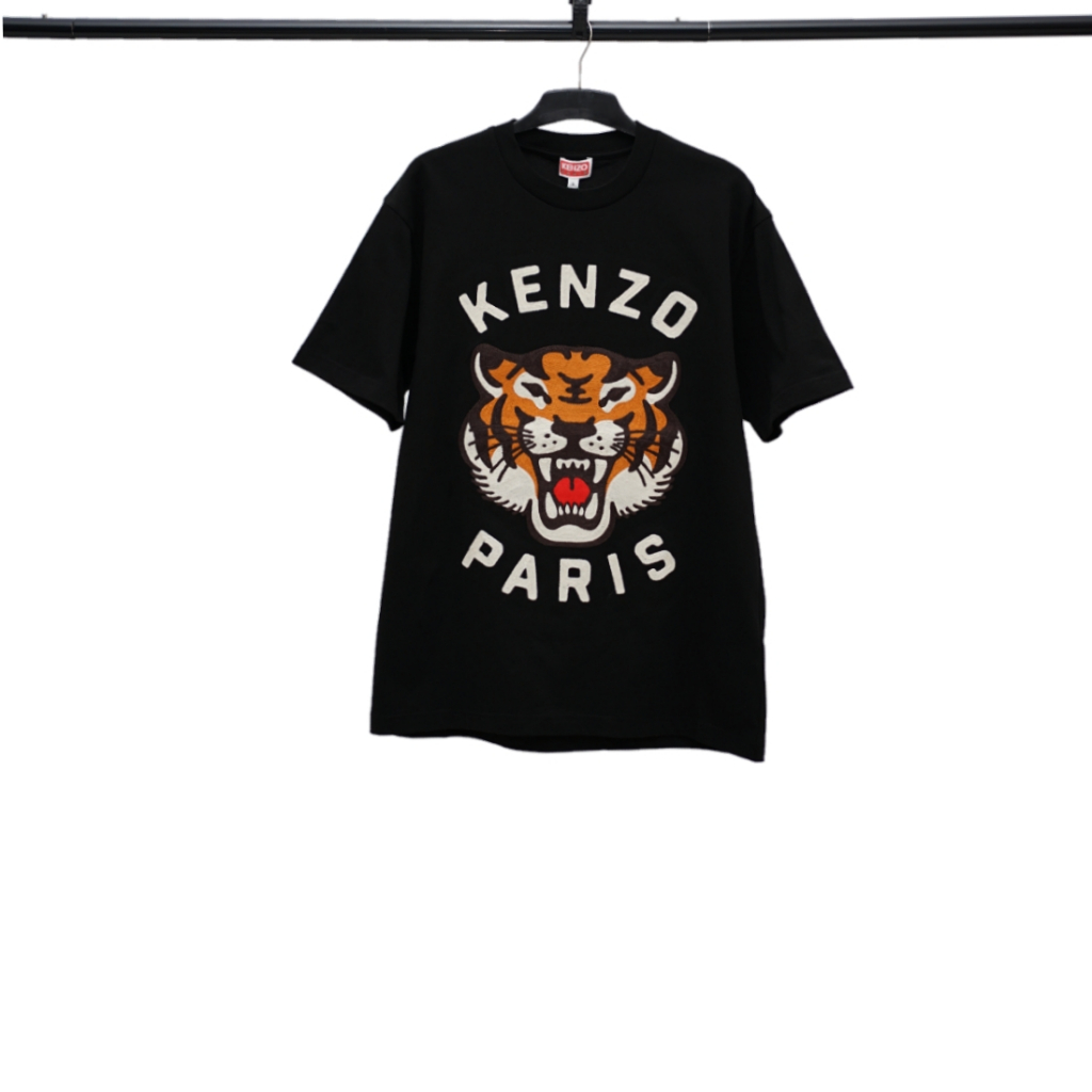 KENZO Black Lucky Tiger Embro Tshirt Authentic / Kaos Branded Kenzo Original