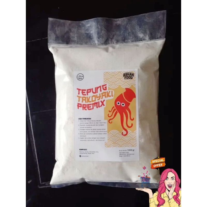 

Tepung Takoyaki - tepung PREMIX TAKOYAKI 500 gram