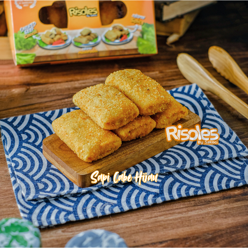 

Risoles Sakoci Sapi Cabe Hijau [FROZEN] ISI 5