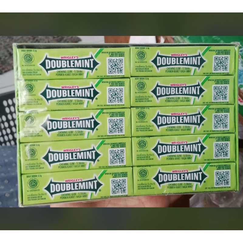 

WRIGLEY'S double mint 13gr ( isi 5 stick )