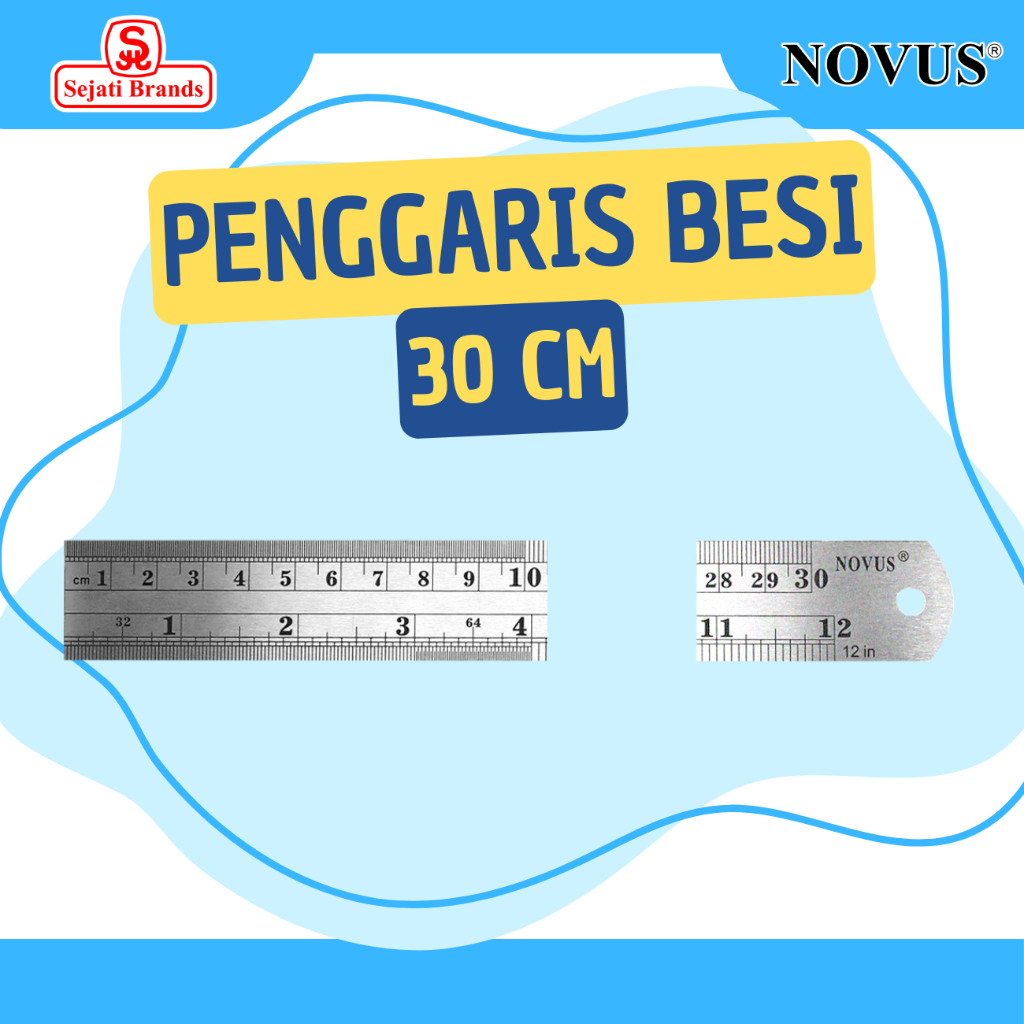 

Novus Penggaris Besi/ Ruler Besi 30 cm Tebal 0,5mm