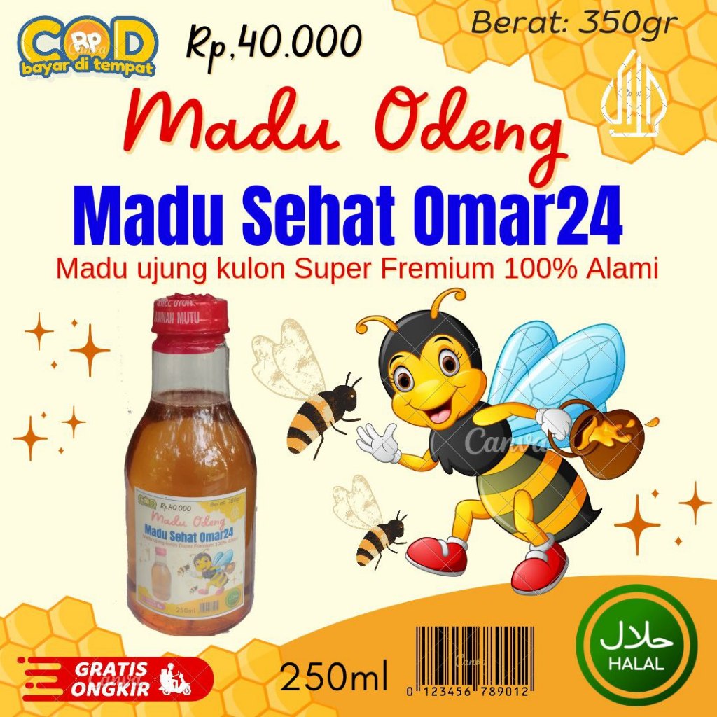 

[COD] Promo: Madu Odeng 350gr, Alami, Untuk Menambah napsu makan dan jaga kesehatan