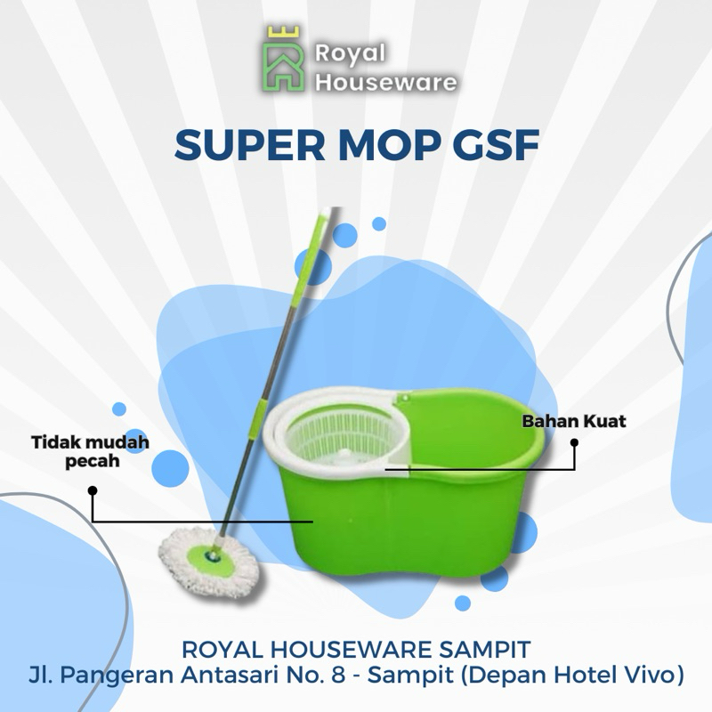Super Mop GSF | Pel Lantai GSF Otomatis