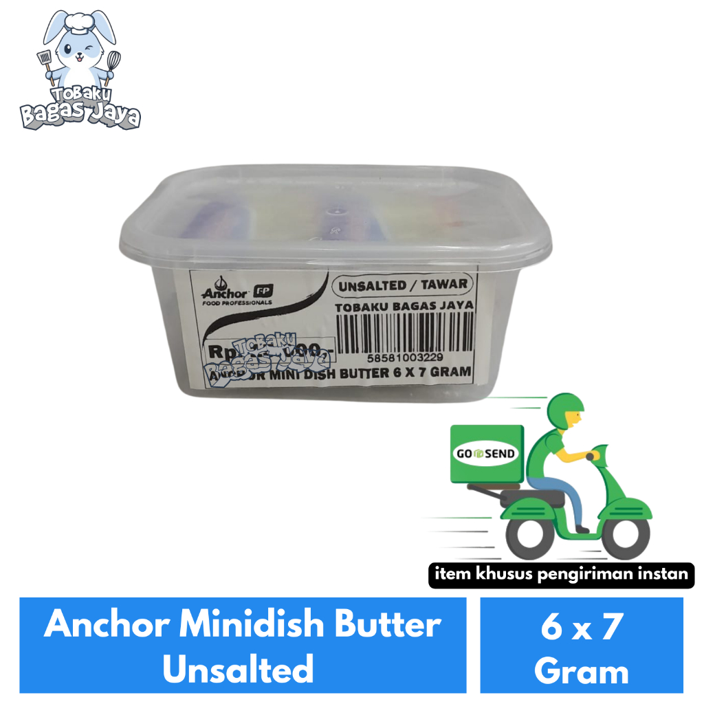 

Anchor Minidish Butter Unsalted 6x7 Gram