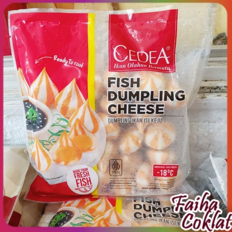 

Frozen Food Cedea Dumpling Keju 250gr, Dumpling Keju 500gr Faiha Coklat