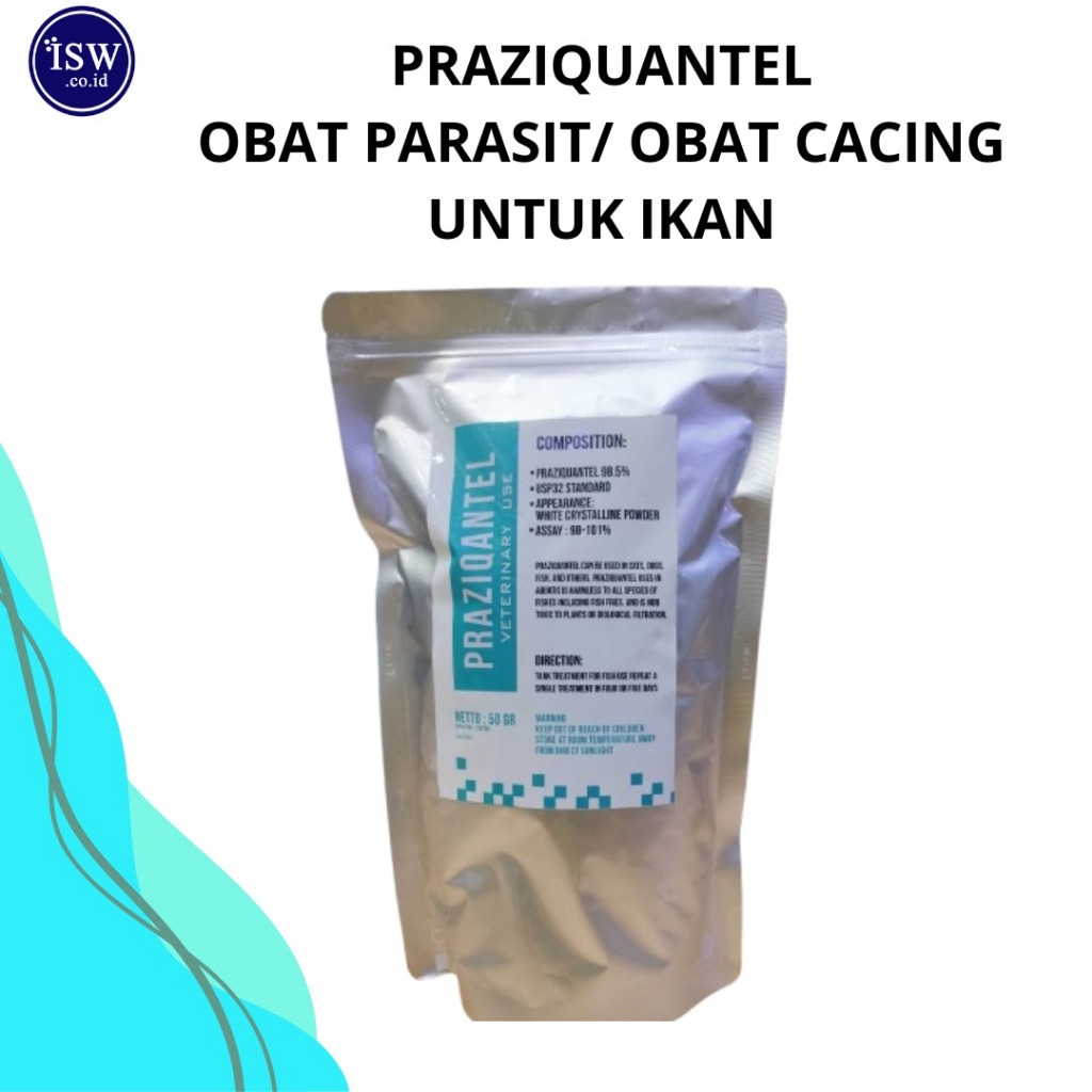 Praziquantel Obat Khusus Parasit Ikan 1kg