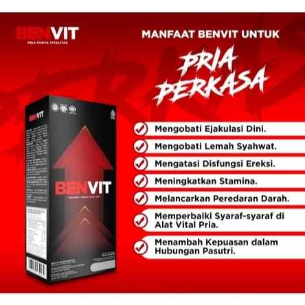 BENVIT Minuman suplemen herbal untuk meningkatkan stamina pria