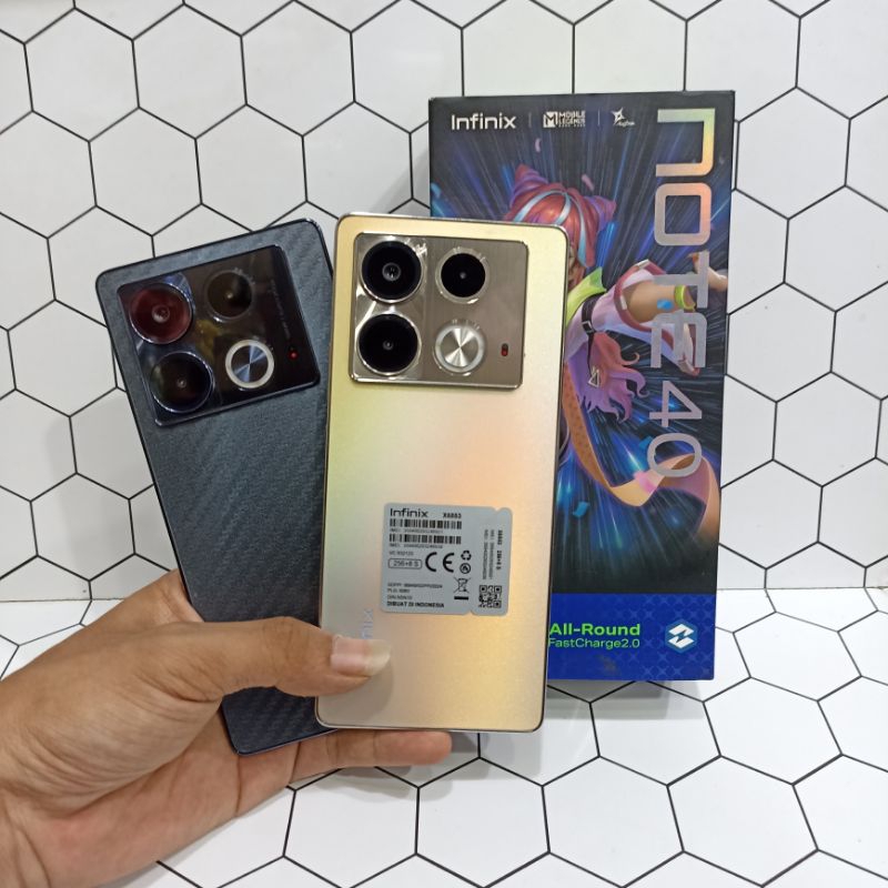 INFINIX NOTE 40 8/256GB HP SECOND BEKAS FULLSET