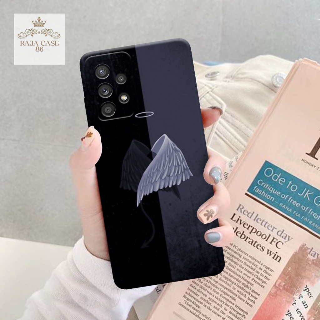 Softcase Samsung Galaxy A32 - rajacase - Casing  Samsung Galaxy A32 - Motif case hitam putih - Samsu