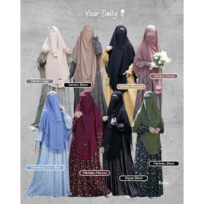 Your Daily Dress Casual Home Dress Muslimah Original Azda