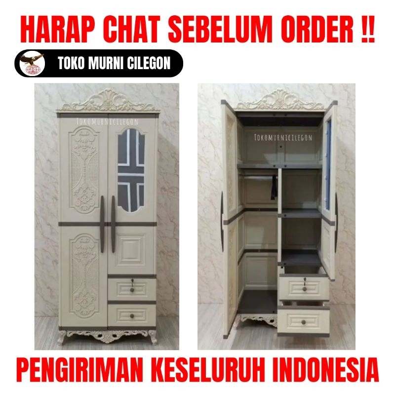 Lemari Pakaian Olymplast 2 Pintu Classic (free ongkir cilegon serang kota)
