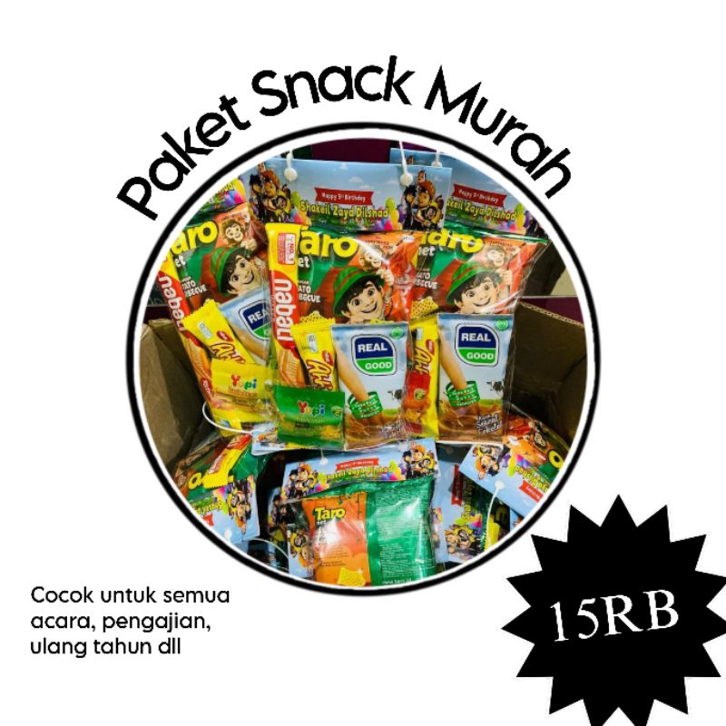 

Paket snack murah/ Paket snack ulang tahun/paket 15rb