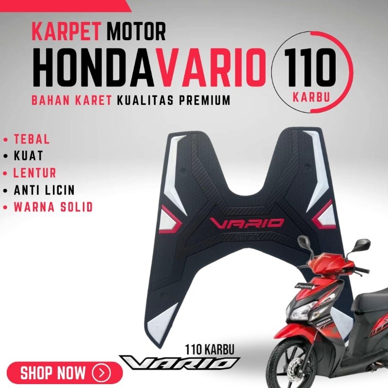 KARPET MOTOR HONDA VARIO 110 KARBU | ALAS KAKI MOTOR HONDA VARIO 110 KARBU | PIJAKAN MOTOR HONDA VAR