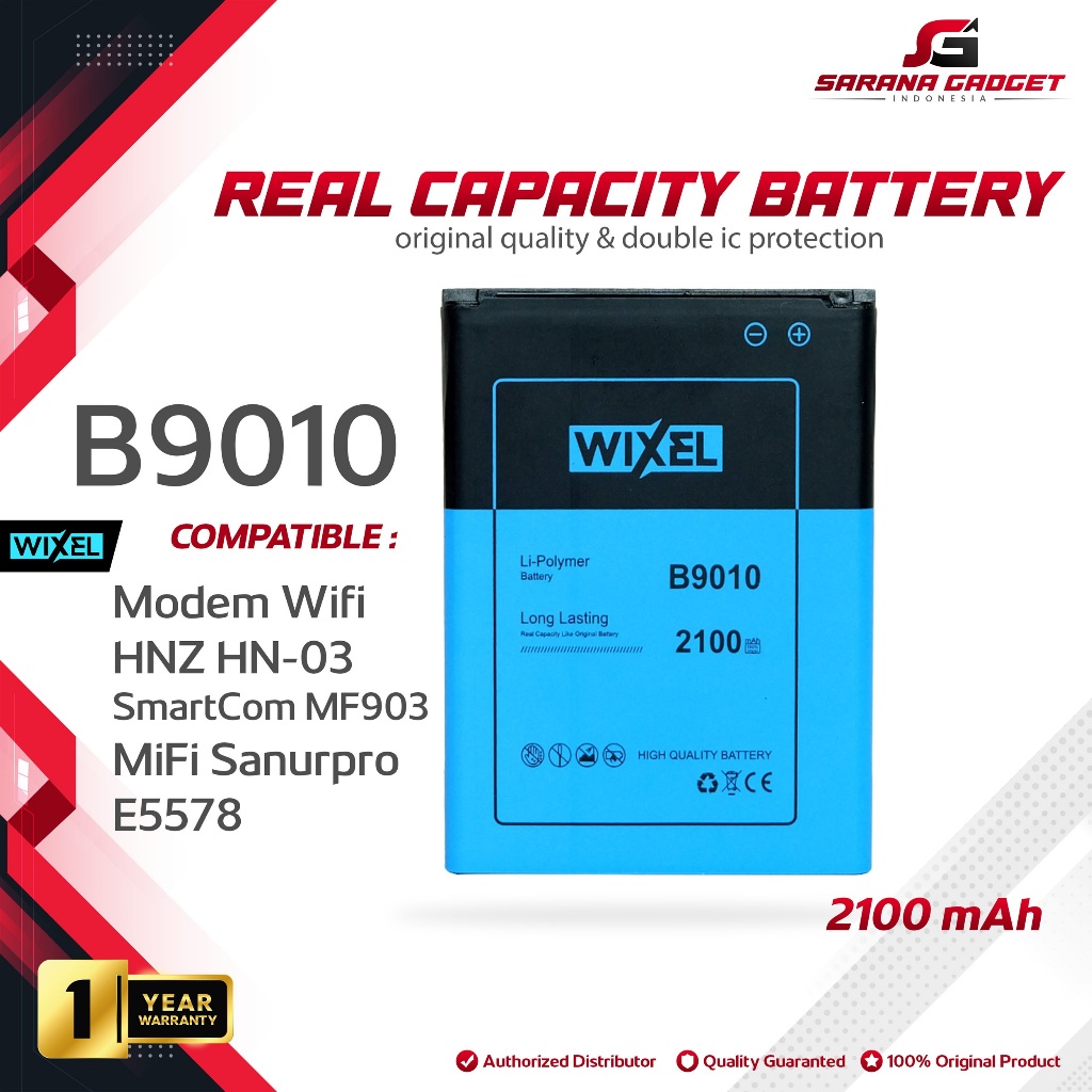 WIXEL Baterai B9010 Modem Wifi Mifi HNZ HN-03 SmartCom MF903 SanurPro E5578 Smart Com Double Power R