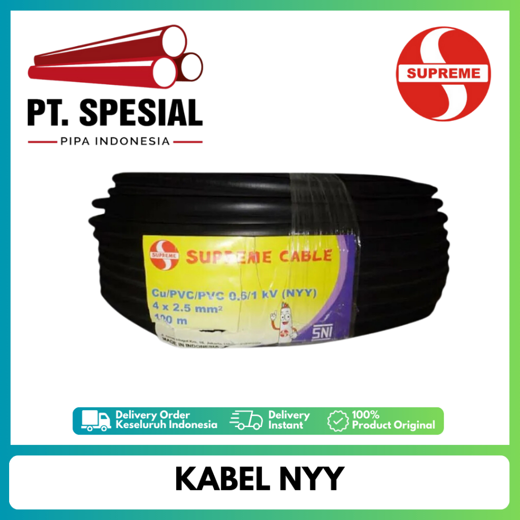 NYY 4 × 150-300mm Kabel Supreme Tufur / Kabel Listrik Permeter - 06