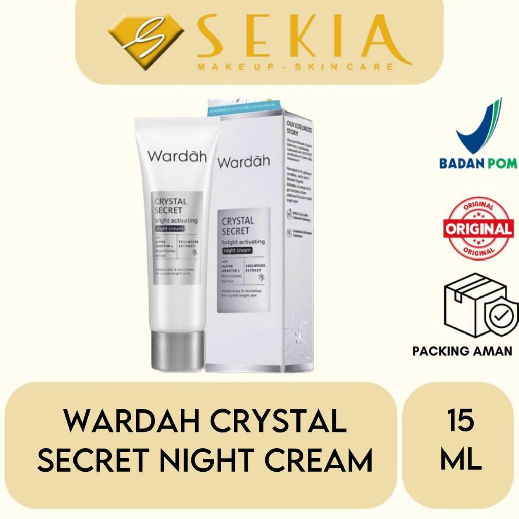 Wardah Crystal Secret Night Cream 15ml / Wardah Night Cream