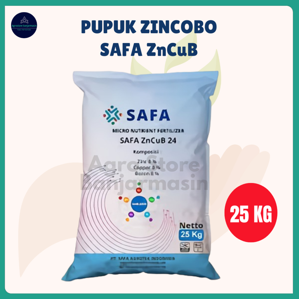 Pupuk Zincobo Merk SAFA ZnCu kemasan 25Kg