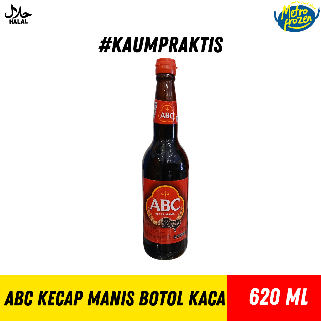 

ABC Kecap Manis Botol Kaca 620ml