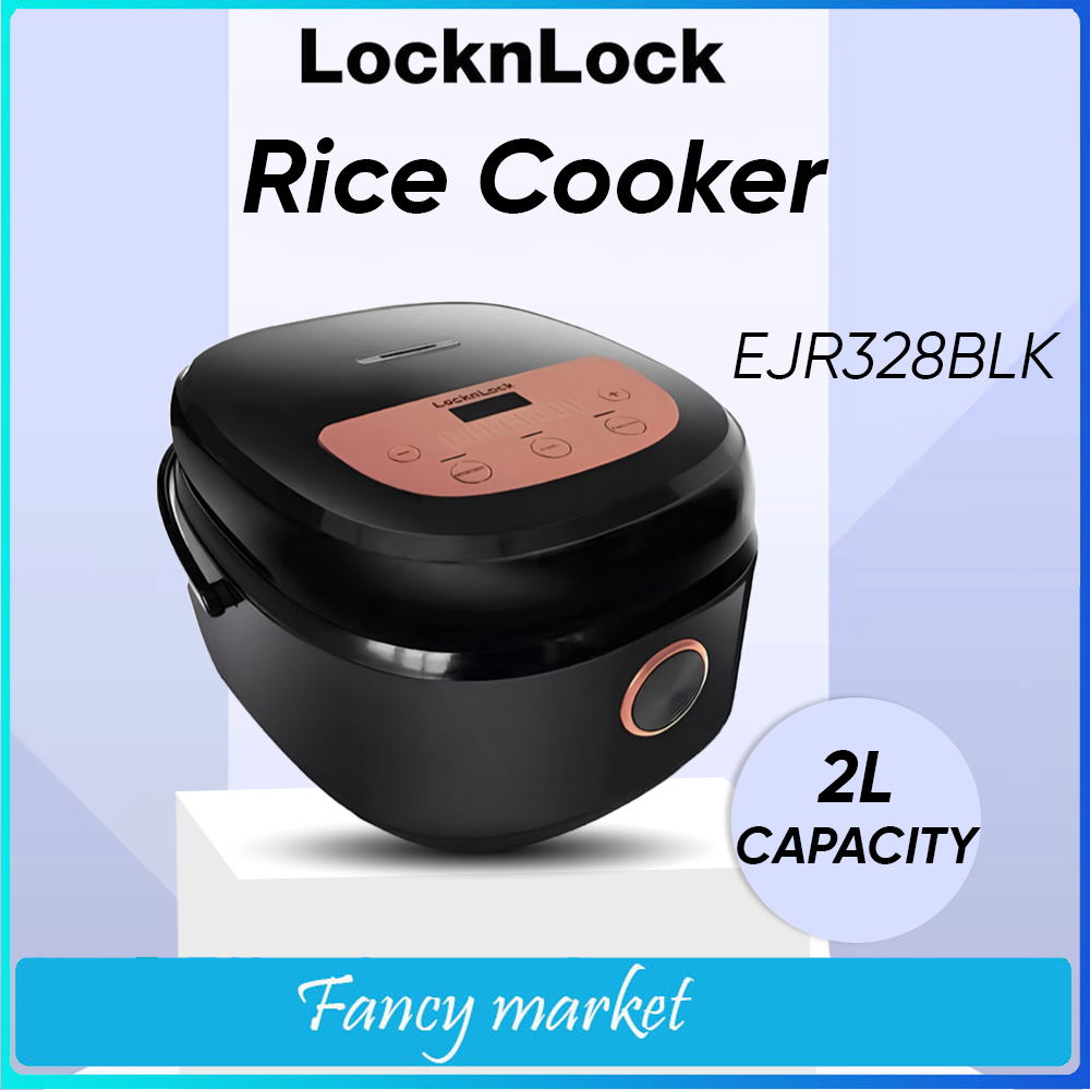 NEW RICE COOKER LOW SUGAR LOCKNLOCK/LOCK N LOCK/ EJR328BLK - 2 Liter
