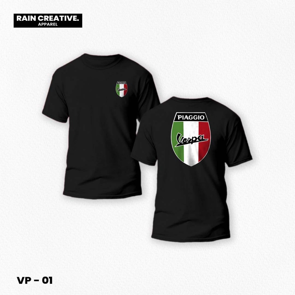 Kaos Pria Wanita Distro T Shirt Vespa Keren | Kaos Vespa | Kaos Distro Keren Cotton Combad 24s