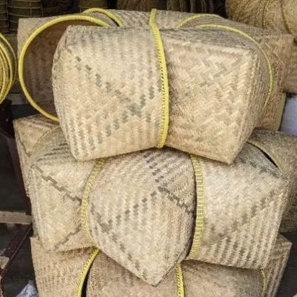 Keranjang Bambu Dingkul  tolombong wadah penyimpanan keranjang bambu unik