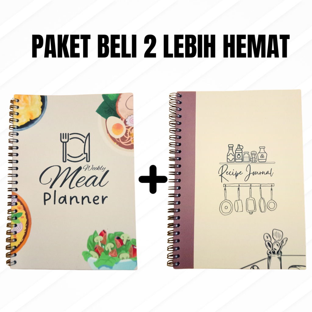 

Paket Buku Catatan Resep dan Buku Rencana Masak Mingguan