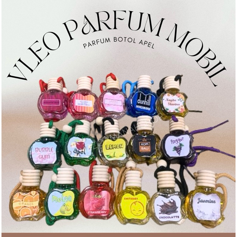 Vleo scent pewangi Parfum mobil dan ruangan botol apel gantung