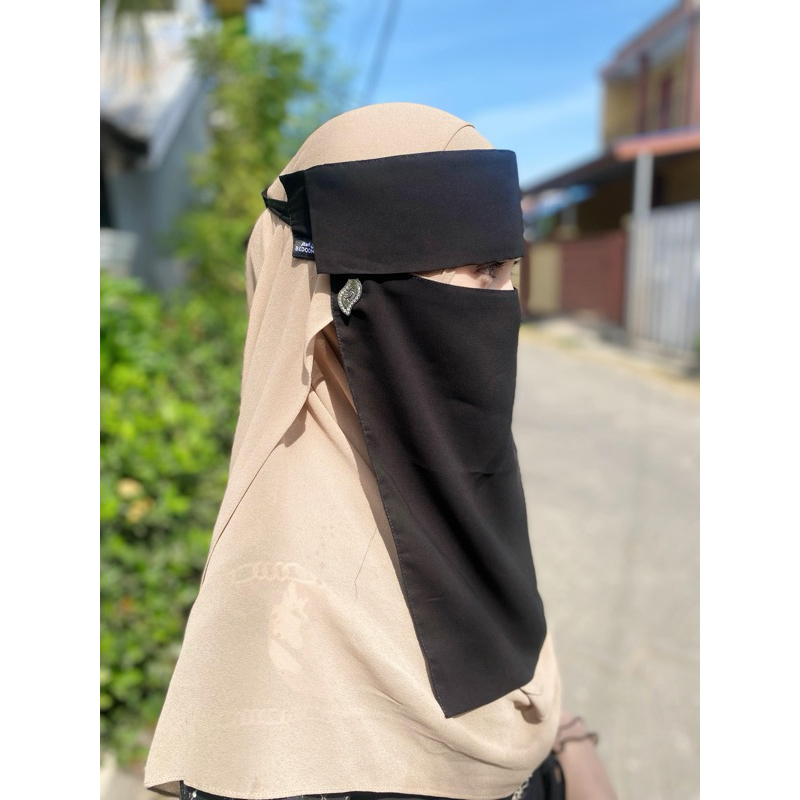 Cadar Niqab Poni Bandul bedoon essm plat ory saudi Niqab fashion muslimah